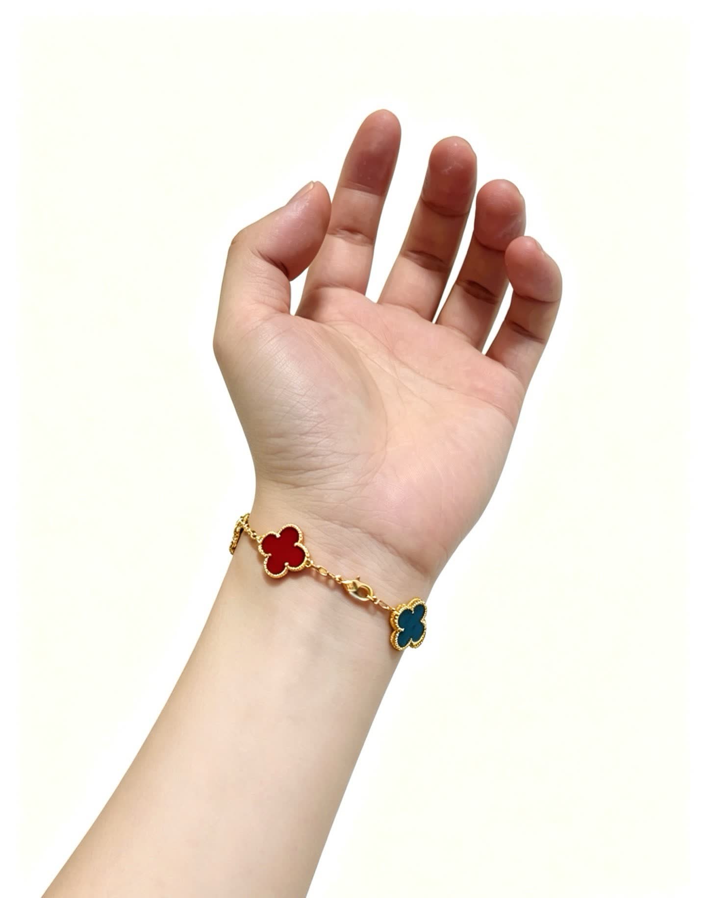 Van Cleef & Arpels Alhambra Multicolor Enamel Bracelet